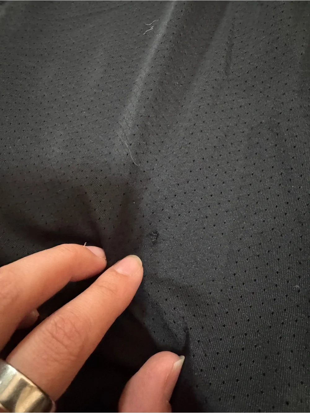 Nike Black Athletic Mesh Shorts with Swoosh